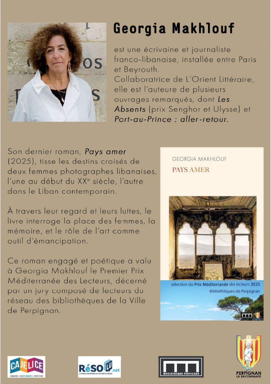 Petit déjeuner Littéraire avec Georgia Maklhlouf