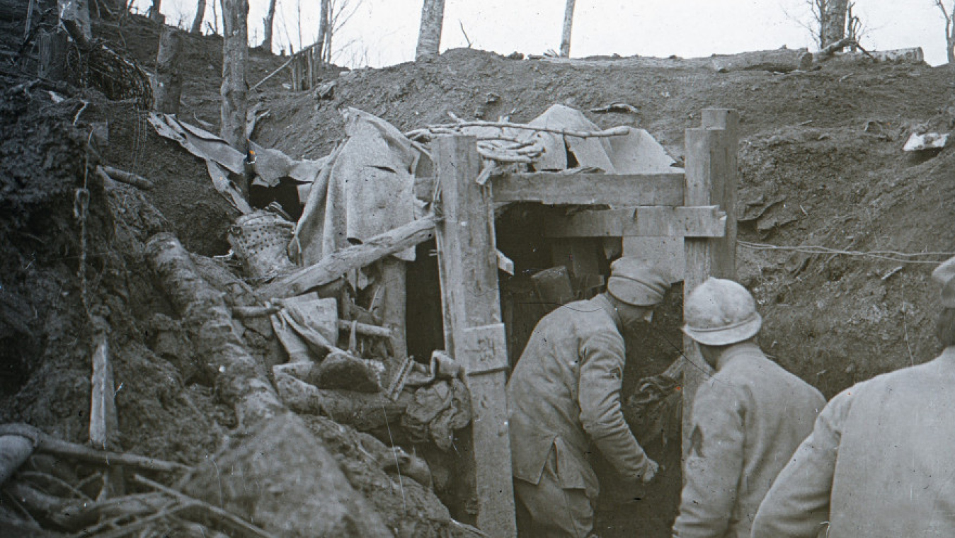 Positions du 53ème RI aux alentours du fort de Vaux en mai 1916 (Coll. Charbonnier)