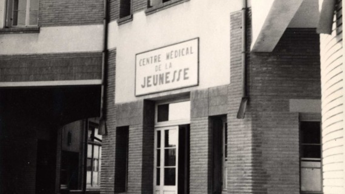 Groupe scolaire Romain Rolland d’Édouard Mas-Chancel, 1936-1938, bd Anatole France, avenues Guynemer et Jean  Mermoz.