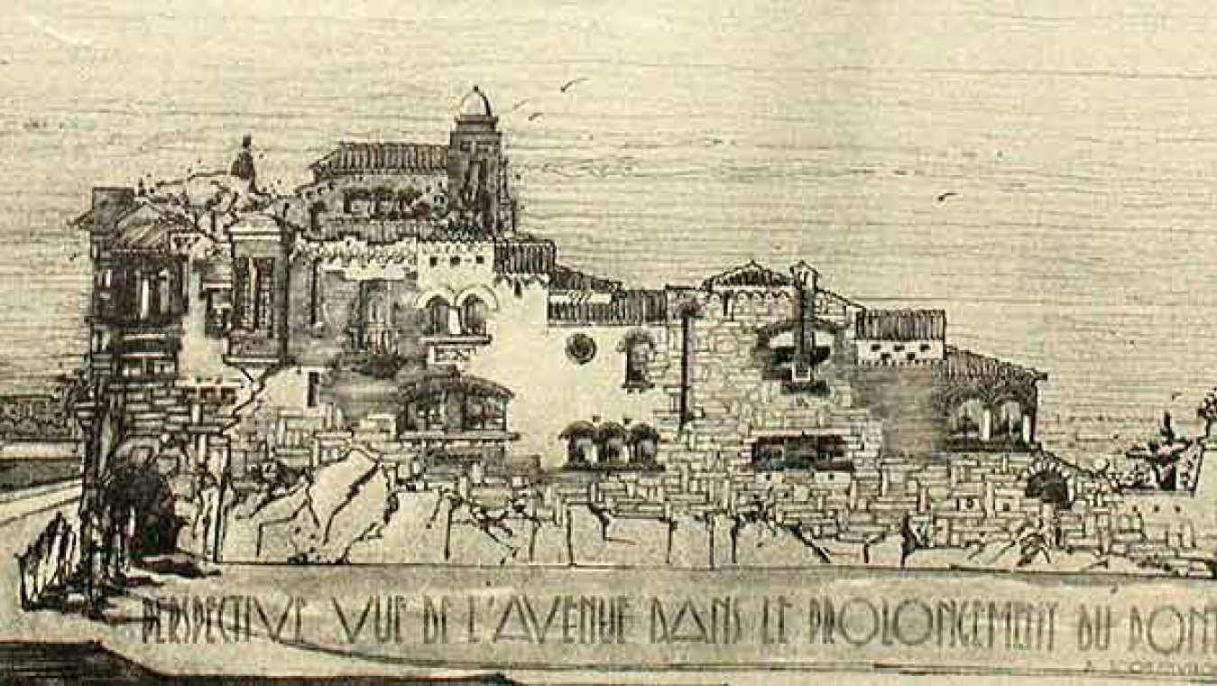 Pavillon du Roussillon pour l'exposition internationale de 1937, à Paris, Édouard Mas-Chancel et Alfred Joffre, 1935.