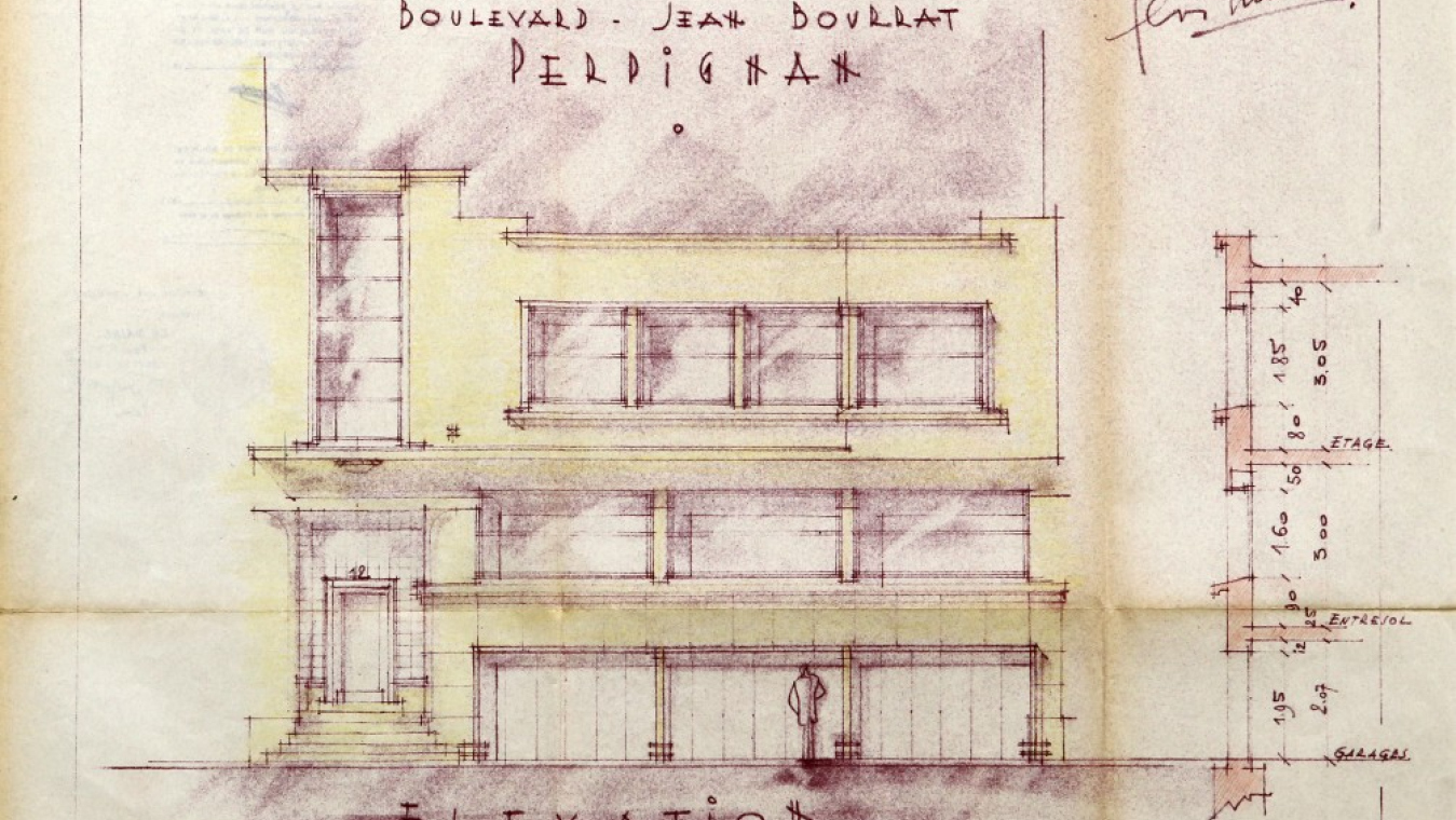 Square House de Férid Muchir, 1951, 11 bd J. Bourrat. AVP 60W55 (9239).