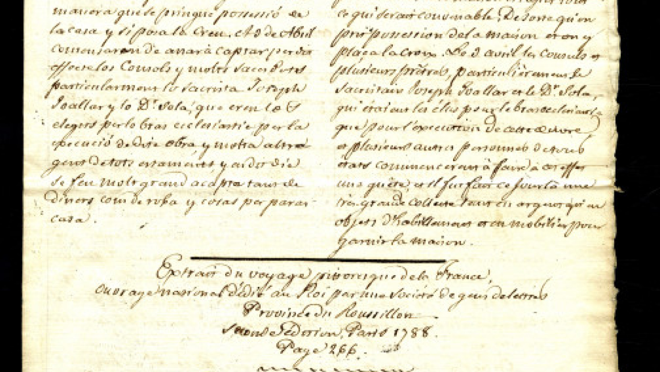 Note sur la fondation de l'hospice de la miséricorde. ADPO 2HDTP 505