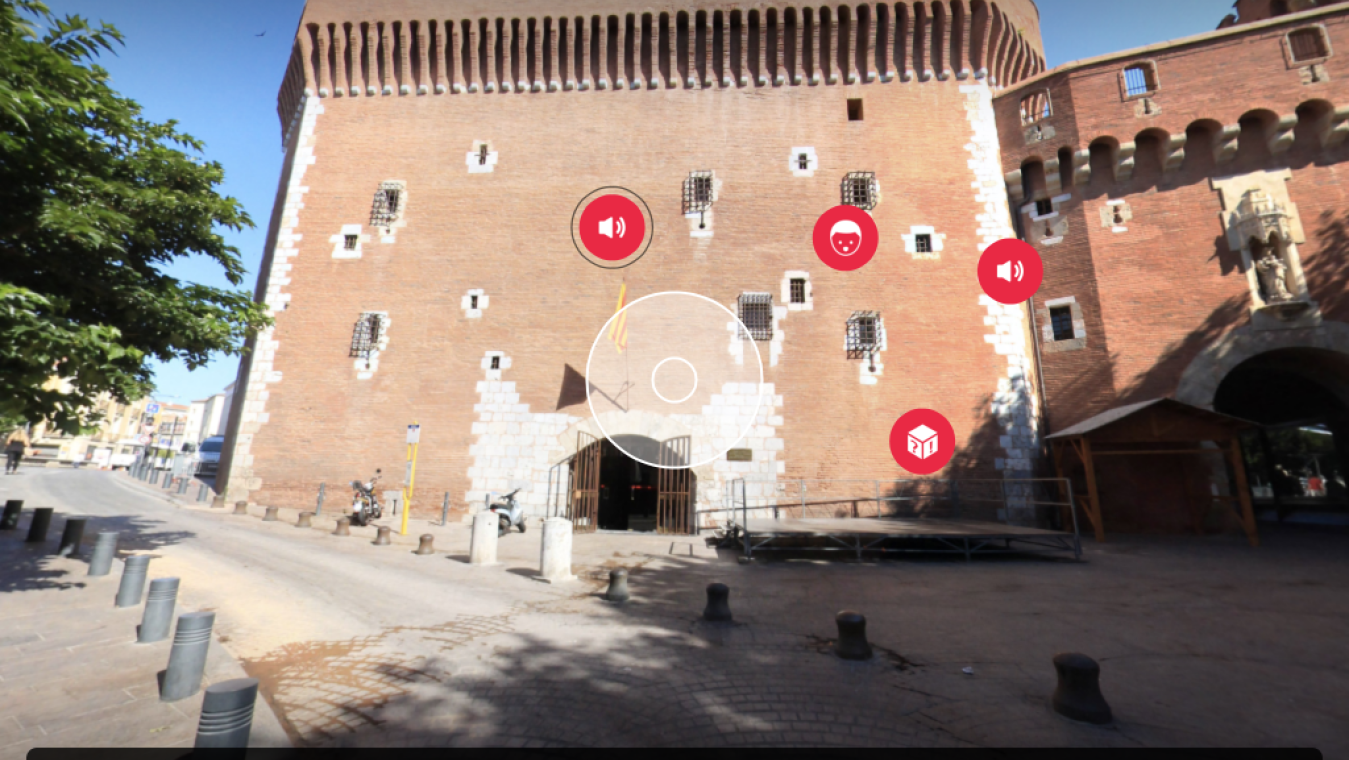 Vue 360° avec lecteur audio