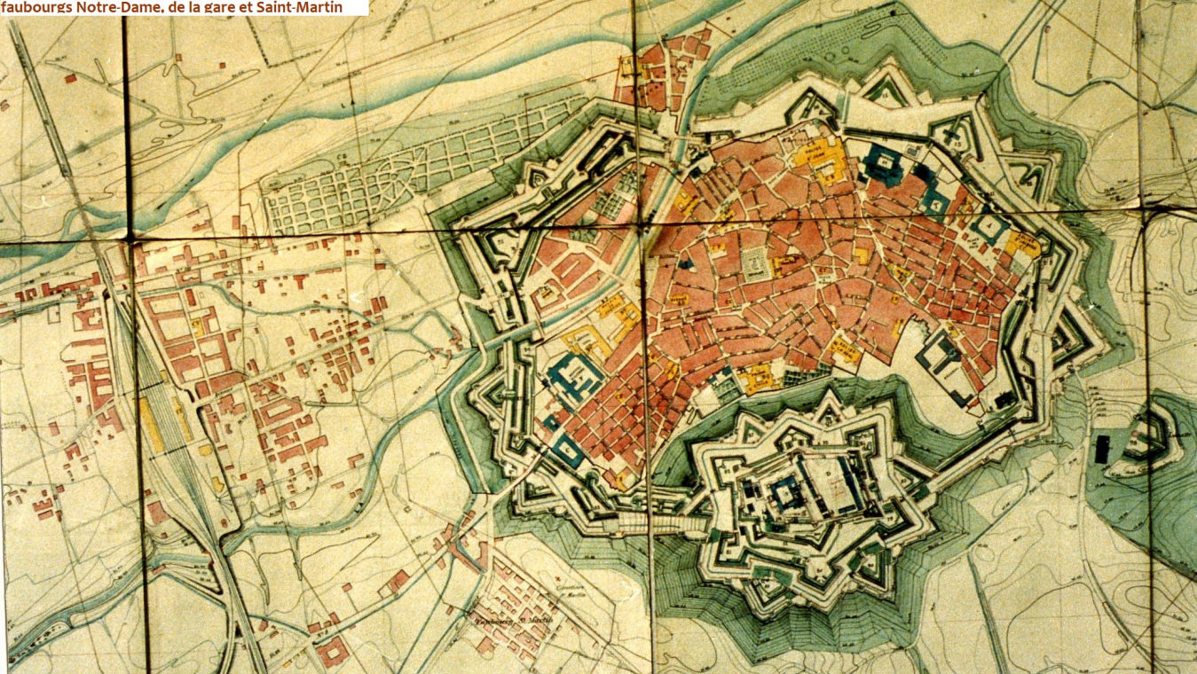 Plan/Nivelé de la Place de Perpignan · 1883-1898