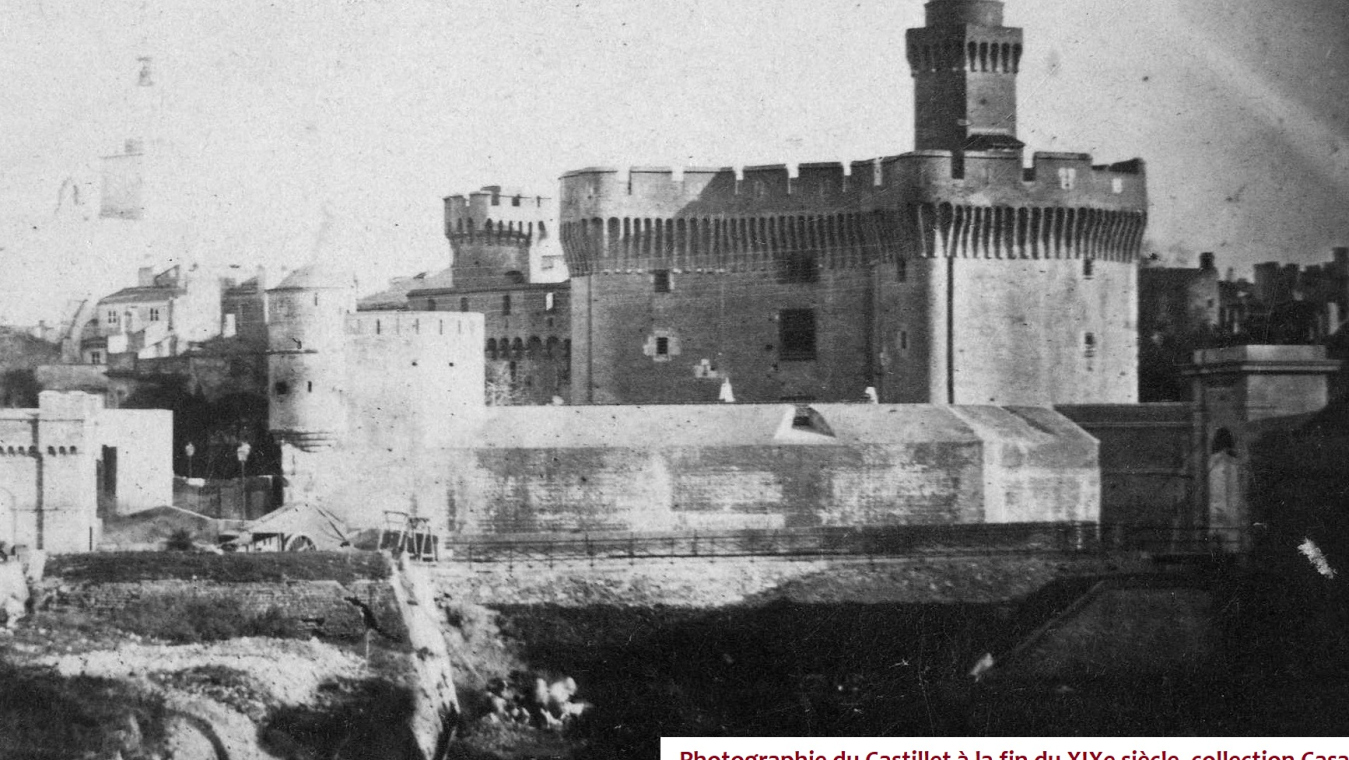 Photographie du Castillet à la fin du XIXème siècle - Collection Casa Pairal