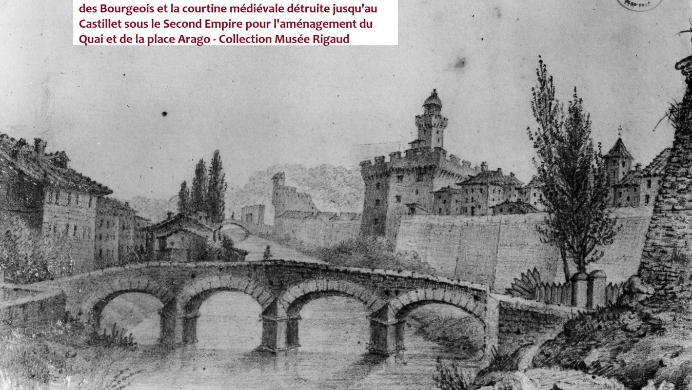 Gravure du Pont d'Assalt avant 1860