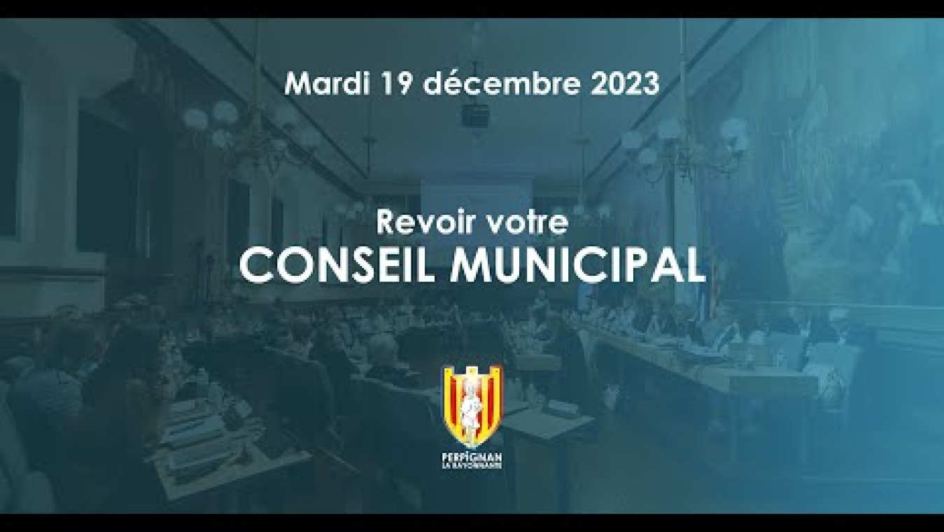 Image d'aperçu de la vidéo "Diffusion du conseil municipal du 19/12/2023".