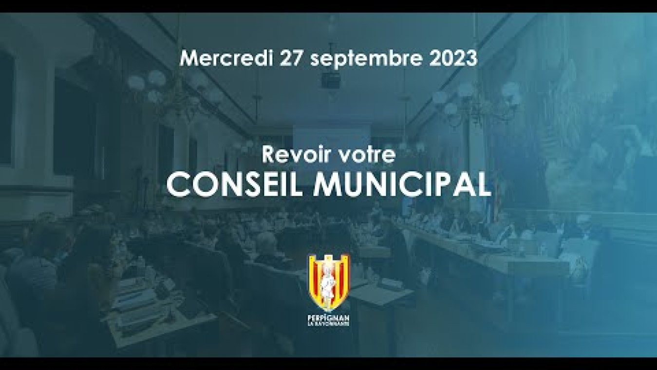 Image d'aperçu de la vidéo "Diffusion du conseil municipal du 27/09/2023".