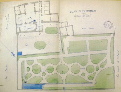 Plan de l'hotel et des jardins 