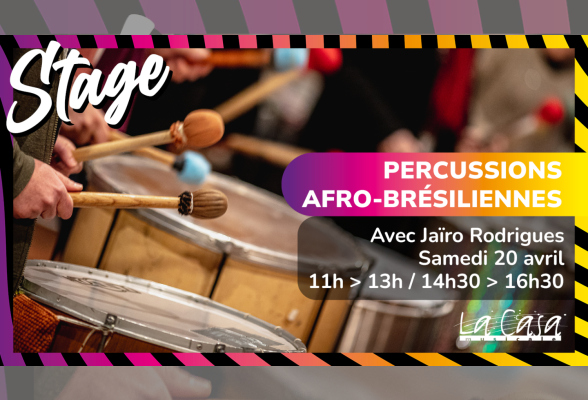 Photo N°1 : STAGE PERCUSSIONS AFRO-BRÉSILIENNES