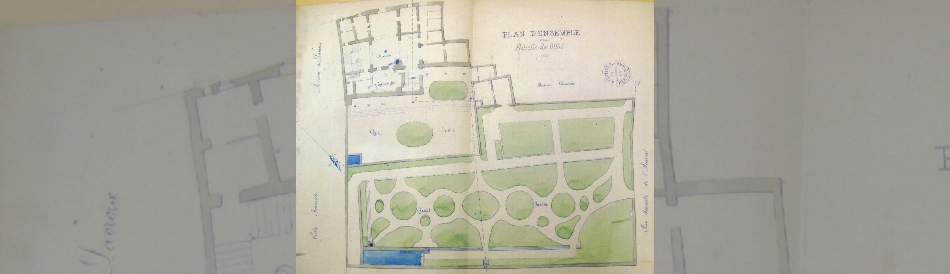 Plan de l'hotel et des jardins 