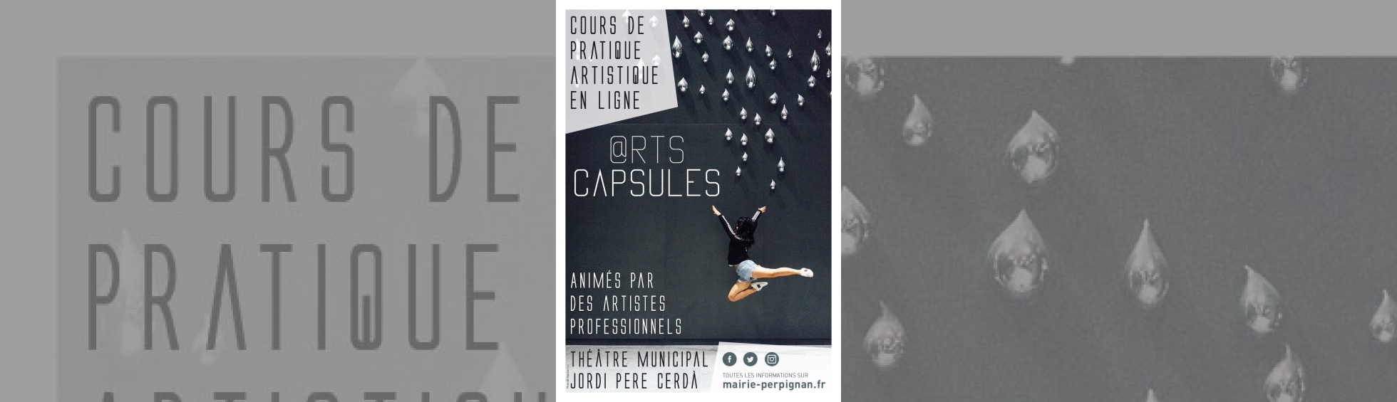 affiche @rts capsules - photo couleur danseuse en mouvement
