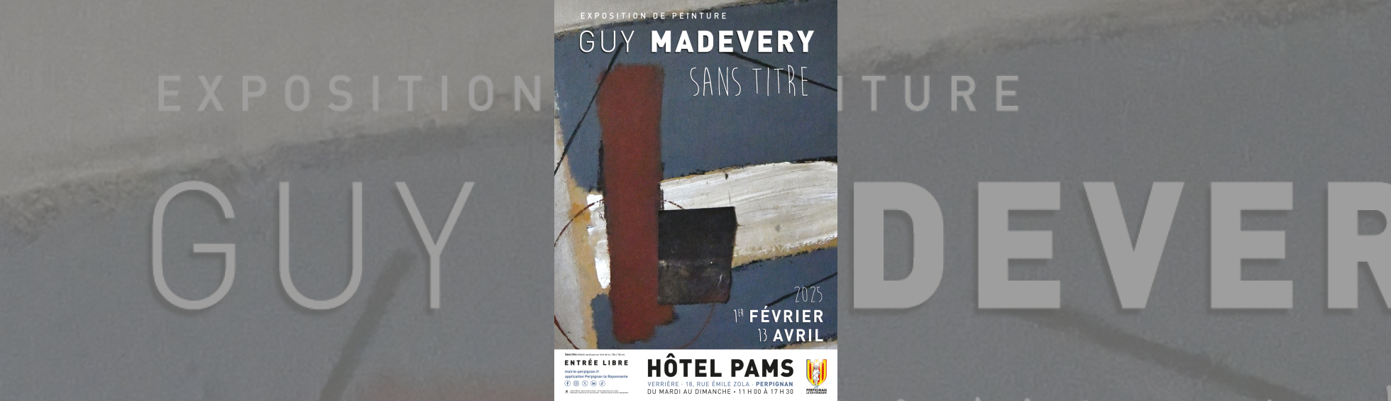Affiche Exposition Guy Madevery