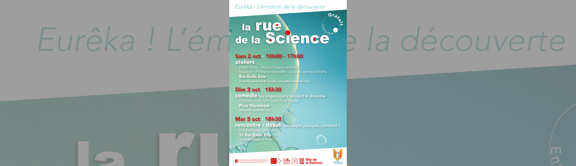 Visuel La Rue de la Science 2021- détail du programme 