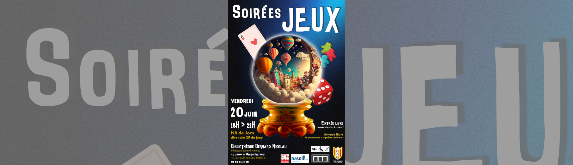 Affiche soirée Jeux 20 juin