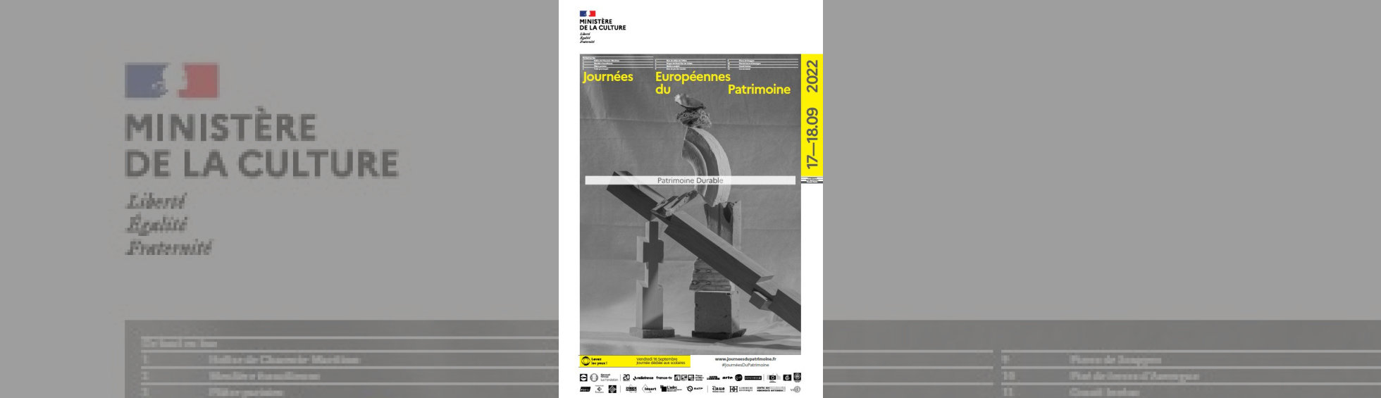 Affiche nationale - Les 39èmes Journées Européennes du Patrimoine
