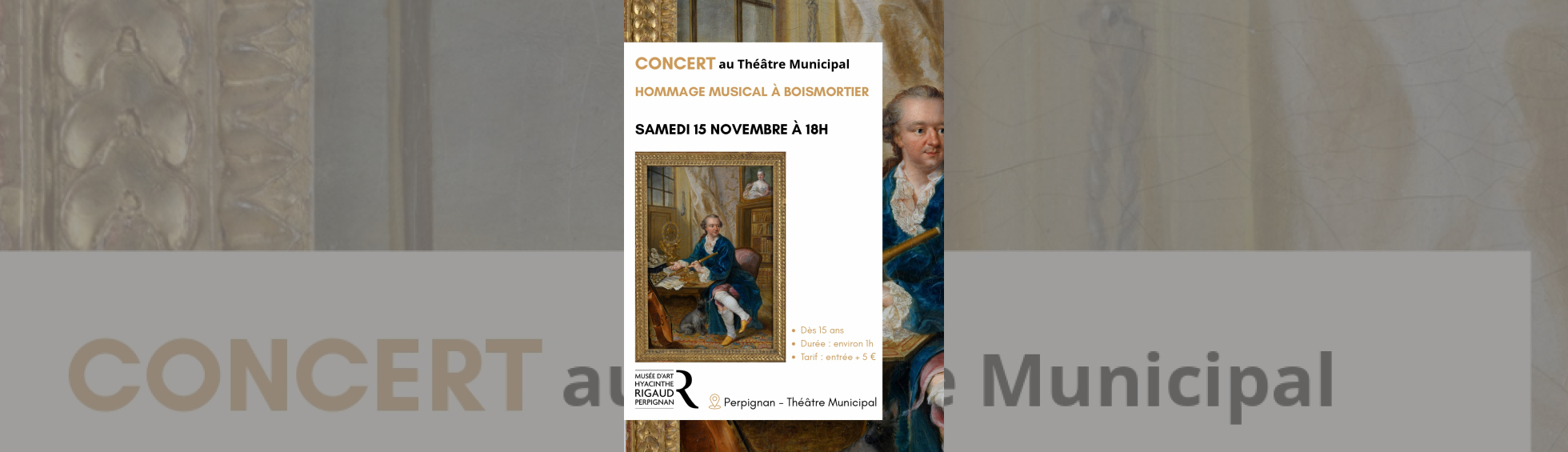 Affiche Concert Boismortier (1689-1755)