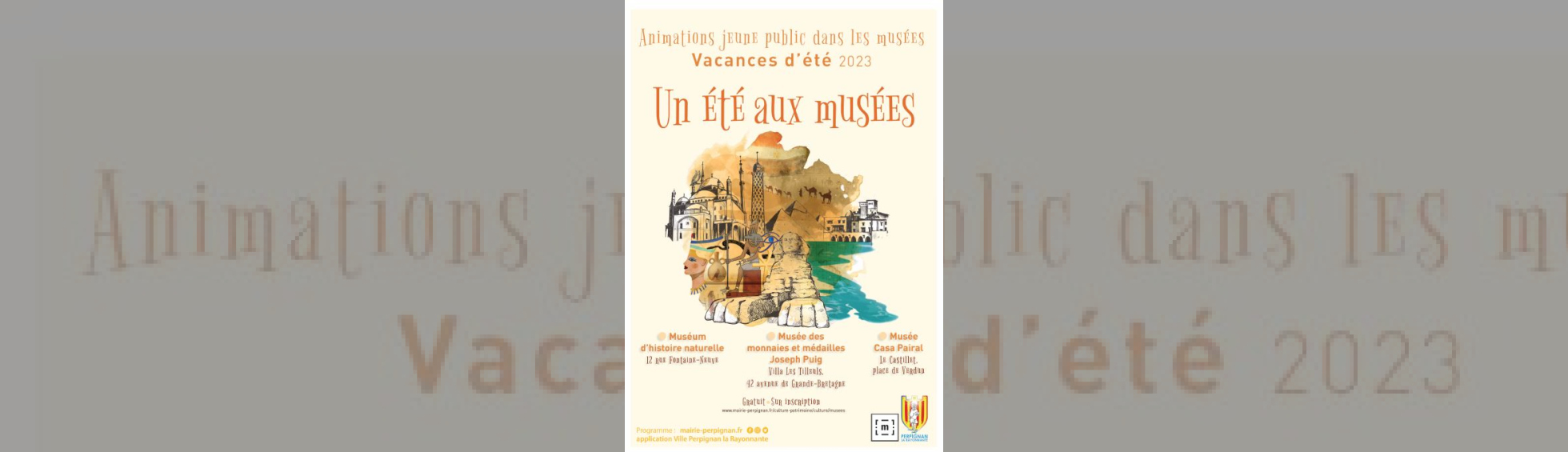 Affiche Un été aux musées 
