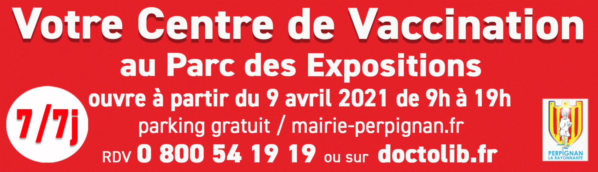 Centre de Vaccination au satellite du Parc des Expositions