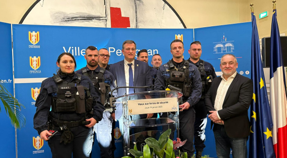 Le maire Louis Aliot adresse ses voeux aux forces de sécurité