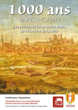 Affiche 1000 ans de Perpignan
