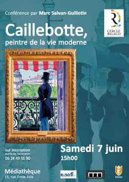 Affiche Caillebotte 07 Juin Médiathèque