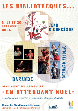 Affiche des trois spectacles de Noël