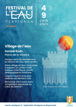 Flyer Festival de l'eau 2024