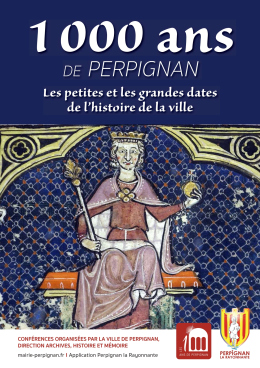 Affiche 1000 ans de Perpignan